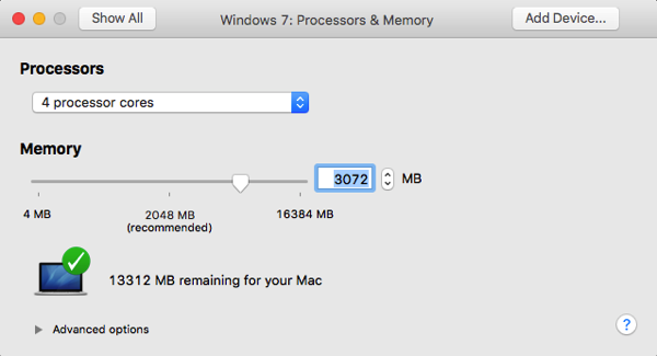 Let's reconfigure our VM with too less memory for In-Memory OLTP